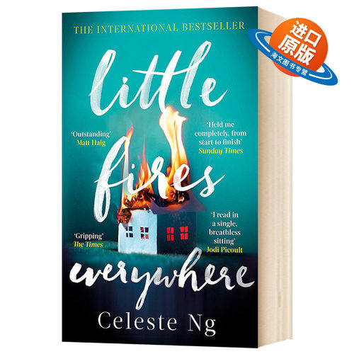 遍地小火苗 小小小小的火 英版 英文原版小说 Little Fires Everywhere 英文版 无声告白作者伍绮诗新作 进口原版英语书