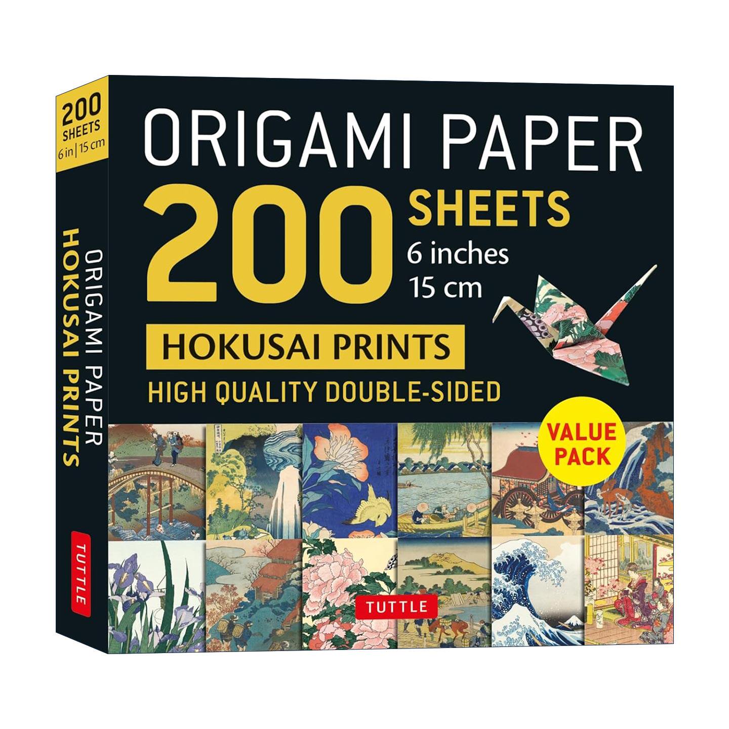 200 sheets hokusai prints 6" 15 cm 折纸200张 日本千代纸 和纸图案