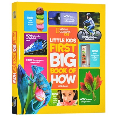 正版 美国国家地理少儿百科 英文原版National Geographic Little Kids First Big Book of How儿童百科科普读物 精装进口书英文版