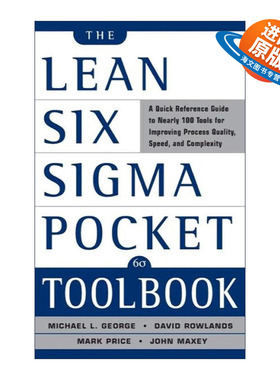 英文原版 Lean Six Sigma Pocket Toolbook 精益六西格玛速查手册 英文版 进口英语原版书籍