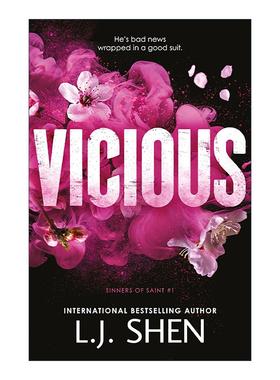 英文原版 Vicious 恶毒 北美晋江浪漫爱情小说 Sinners of Saint系列 1 英文版 进口英语原版书籍