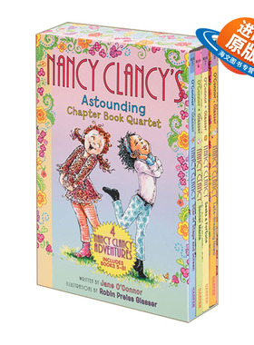 英文原版 Fancy Nancy Clancy's Astounding Chapter Book Quartet 漂亮的南希4册 初级章节桥梁书 英文版 进口英语原版书籍