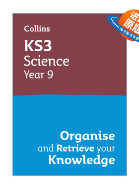 英文原版 Collins KS3 Science Year 9 Organise and Retrieve Your Knowledge 柯林斯英国初中科学复习册九年级 进口英语原版书籍