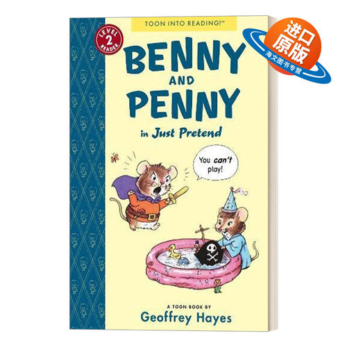英文原版 Benny and Penny in Just Pretend 本尼和佩妮系列 海盗游戏 儿童英语漫画绘本 第2级 英文版 进口英语原版书籍