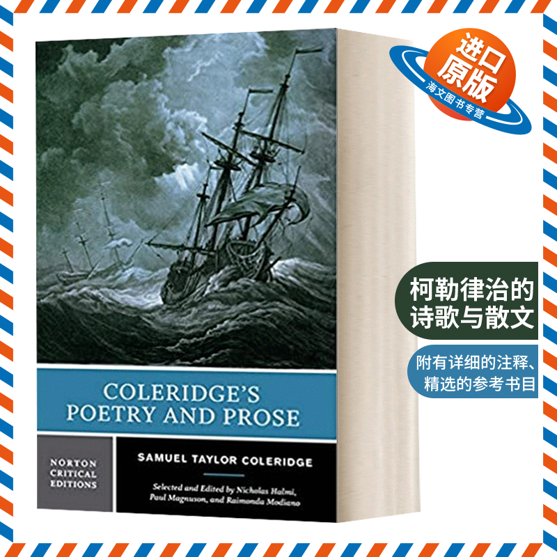 英文原版 Coleridge's Poetry and Prose柯勒律治的诗歌与散文诺顿文学解读系列英文版进口英语原版书籍