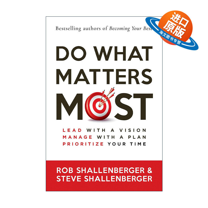 英文原版 Do What Matters Most 做最重要的事 时间管理指南 领导学 Rob Shallenberger英文版 进口英语原版书籍