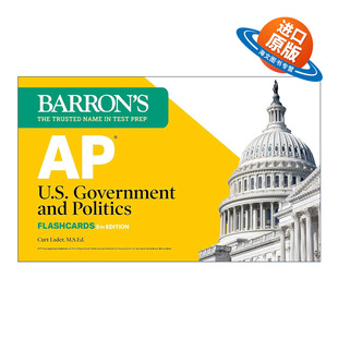 英文原版 AP U.S. Government and Politics Flashcards 巴朗AP美国政府与政治备考闪卡 第5版 带环扣 英文版 进口英语原版书籍