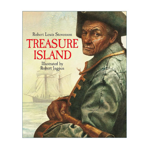 英文原版 Treasure Island 罗伯特·英潘名著插画系列 金银岛 精装 国际安徒生插画奖得主Robert Ingpen 英文版 进口英语原版书籍