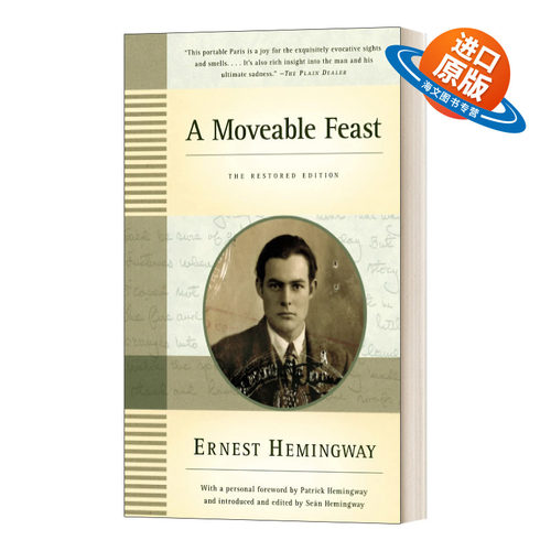 英文原版 A Moveable Feast the Restored Edition 流动的盛宴 复原版 英文版 进口英语原版书籍