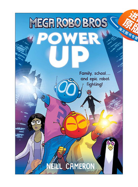 英文原版 Mega Robo Bros 1 Power Up 超级机器兄弟1 启动 Neill Cameron少儿漫画 英文版 进口英语原版书籍