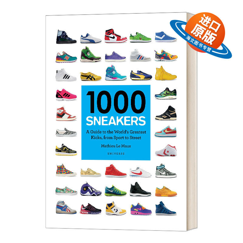 英文原版 1000 Sneakers 1000双运动鞋展示 对全球运动鞋文化影响远大 英文版 进口英语原版书籍