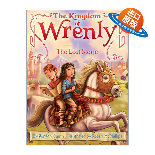 英文原版 The Lost Stone 失落的宝石 Wrenly王国系列1 儿童魔法故事 动作冒险章节书 英文版 进口英语原版书籍