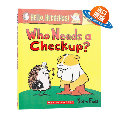 英文原版 Hello Hedgehog 3 Who Needs a Checkup 你好刺猬3 谁需要体检 英文版 进口英语原版书籍儿童外文书