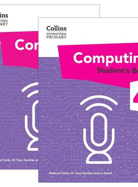 英文原版 Collins International Primary Computing 柯林斯国际小学计算机科学学生用书4+练习册2册 英文版 进口英语原版书籍