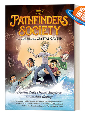 英文原版 The Curse of the Crystal Cavern 探索者协会2 水晶洞穴的诅咒 全彩漫画侦探推理小说 英文版 进口英语原版书籍