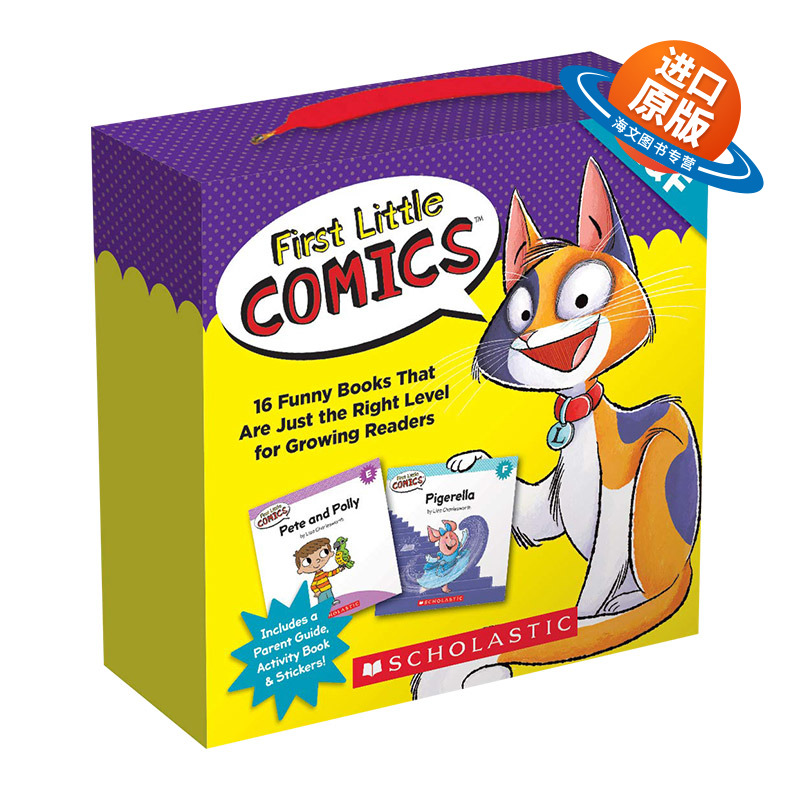 英文原版 First Little Comics Parent Pack Levels E & F 第一个小漫画父母包 等级E和F 英文版 进口英语原版书籍儿童外文书