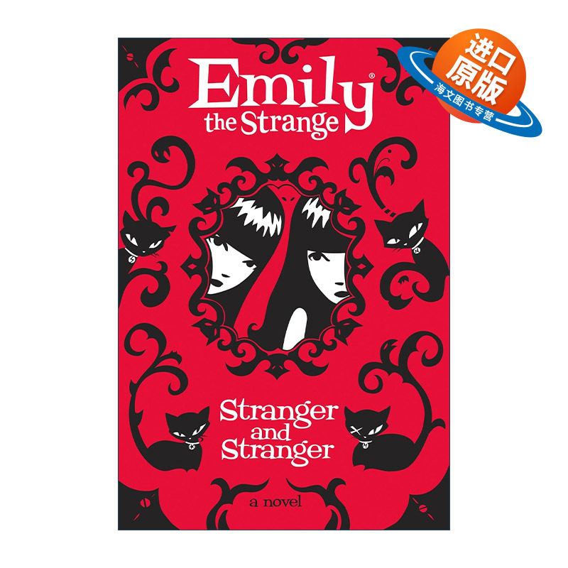 英文原版 Emily the Strange Stranger and Stranger 怪异的艾米莉2 复仇 美国经典漫画人物小说 儿童章节书精装进口英语原版书籍