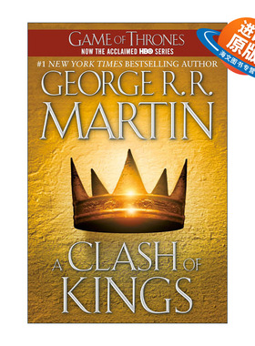 英文原版 A Clash of Kings A Song of Ice and Fire  Book 2 冰与火之歌2 列王的纷争 英文版 进口英语原版书籍