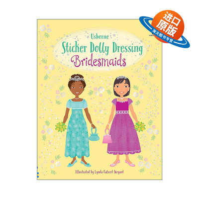 英文原版 Sticker Dolly Dressing Bridesmaids 多莉贴纸 伴娘服饰 英文版 进口英语原版书籍