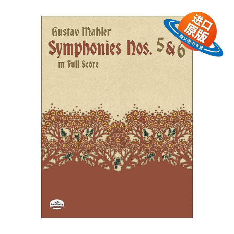 英文原版 Symphonies Nos.5 and 6 in Full Score 古斯塔夫·马勒第五 第六交响曲全谱 Gustav Mahler 英文版 进口英语原版书籍