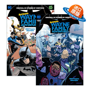 Family 书籍 进口英语原版 DC漫画 Batman Wayne CRC 蝙蝠侠韦恩家族冒险系列 Adventures 英文版 英文原版 Payne 2册