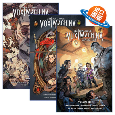 英文原版 Critical Role Vox Machina Origins 关键角色 机械声起源系列3册 Dark Horse黑马漫画 英文版 进口英语原版书籍