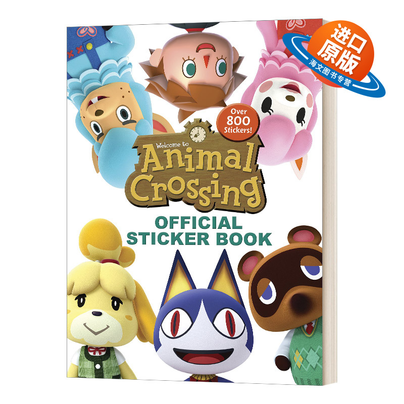 英文原版动物森友会官方贴纸书