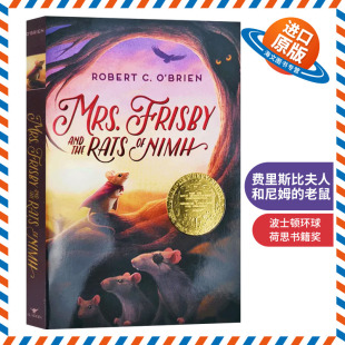 小说 进口英语课外阅读书籍 儿童文学读物 Rats 老鼠 英文原版 Frisby Mrs. 纽伯瑞金奖 费里斯比夫人和尼姆 and Nimh the