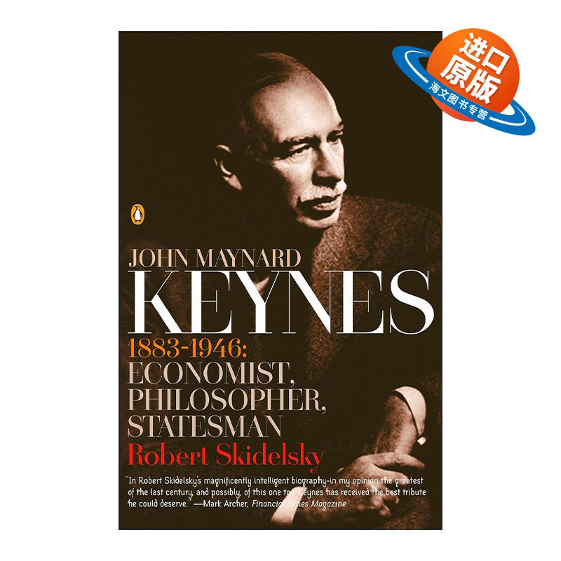 英文原版 John Maynard Keynes 凯恩斯传 Robert Skidelsky罗伯特·斯基德尔斯基英文版 进口英语原版书籍
