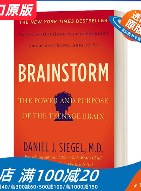 英文原版 Brainstorm the Power and Purpose of the Teenage Brain 青春期大脑风暴 青少年是如何思考与行动的 英文版 进口书籍