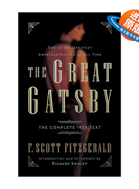 英文原版 The Great Gatsby 了不起的盖茨比 1925年完整文本 F. Scott Fitzgerald菲茨杰拉德英文版 进口英语原版书籍