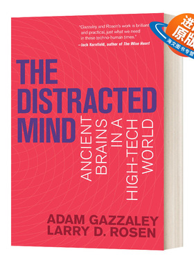 英文原版 The Distracted Mind 专注 把事情做到极致的艺术 英文版 进口英语原版书籍