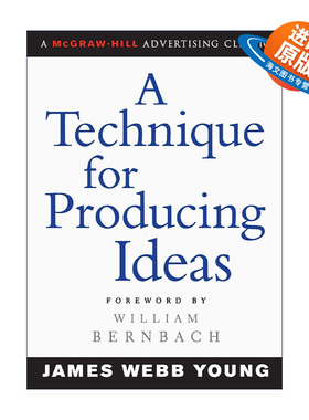 英文原版 A Technique for Producing Ideas 创意的生成 生产创意人的枕边书 修订版 詹姆斯·韦伯·扬 英文版 进口英语原版书籍