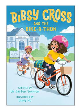 英文原版 Bibsy Cross and the Bike-a-Thon 比斯·克罗斯系列2 自行车马拉松 儿童章节桥梁故事书 英文版 进口英语原版书籍