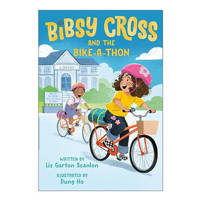 英文原版 Bibsy Cross and the Bike-a-Thon 比斯·克罗斯系列2 自行车马拉松 儿童章节桥梁故事书 英文版 进口英语原版书籍