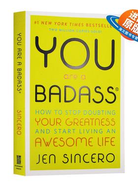 你是个惯犯 如何停止怀疑自身的优点和展开美好的人生 英文原版 You Are a Badass 一本告诉你如何实现自我的畅销书 英文版英语书