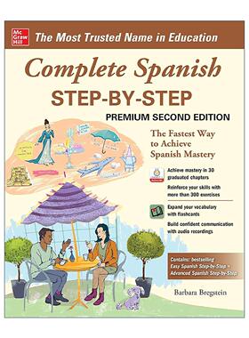 原版 Complete Spanish Step-By-Step 西班牙语全集 第2版 进口原版书籍