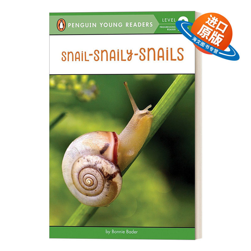 英文原版 Snail-Snaily-Snails-Penguin Young Readers Level2 小蜗牛 企鹅青少分级阅读2级读物 动物主题 英文版 进口英语原版书
