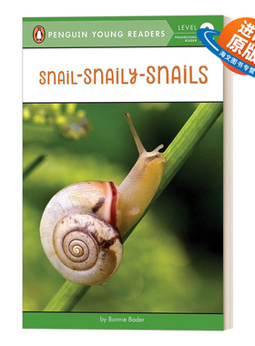 英文原版 Snail-Snaily-Snails-Penguin Young Readers Level2 小蜗牛 企鹅青少分级阅读2级读物 动物主题 英文版 进口英语原版书