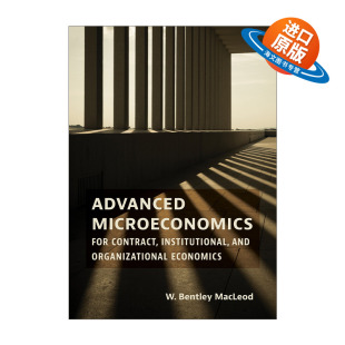 高级微观经济学 制度 for and Organizational Institutional Microeconomics Contract 契约 英文原版 Economics Advanced