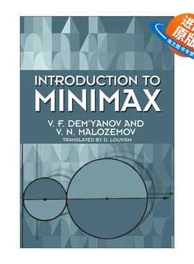 英文原版 Introduction to Minimax 极小化极大导论 数学 V. F. Dem'yanov 英文版 进口英语原版书籍