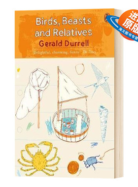 英文原版 Birds  Beasts and RelativesThe Corfu Trilogy 希腊三部曲2: 桃金娘森林宝藏 英文版