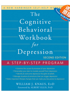 英文原版 The Cognitive Behavioral Workbook for Depression 2nd Edition 抑郁症认知行为练习册 第二版 英文版进口英语书籍