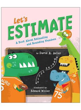 英文原版 Let's Estimate 让我们估算一下 儿童数学概念启蒙绘本 四舍五入 Edward Miller插画 英文版 进口英语原版书籍
