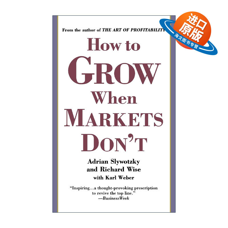 英文原版 How to Grow When Markets Don't 微利时代的成长 英文版 进口英语原版书籍