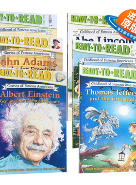 准备阅读系列 美国著名人物6册套装 英文原版 Childhood of Famous Americans Ready to Read 1  英文版进口儿童英语启蒙故事绘本