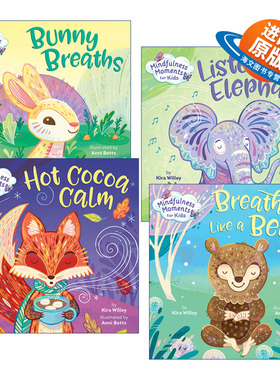 英文原版 Mindfulness Moments for Kids 儿童正念启蒙认知绘本 4册 纸板书 Anni Betts 英文版 进口英语原版书籍