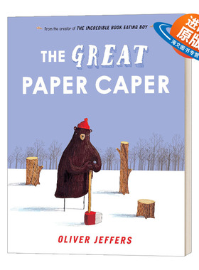 英文原版 The Great Paper Caper 大熊的纸飞机 精装大开本收藏版 培养生态环保意识 Oliver Jeffers奥利弗杰弗斯 进口英语书籍