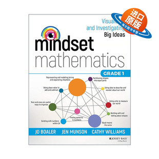 英文原版 Mindset Mathematics Grade 1 思维数学 可视化和研究大观念 一年级 斯坦福大学教授Jo Boaler 英文版 进口英语原版书籍