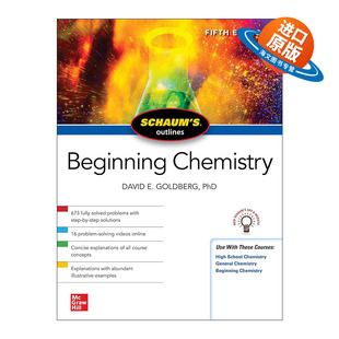 英文原版 Schaum's Outline of Beginning Chemistry 全美经典学习指导系列 化学入门 第5版 英文版 进口英语原版书籍